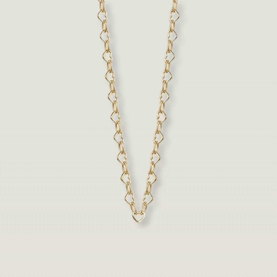 Mini Hearts Necklace Silver